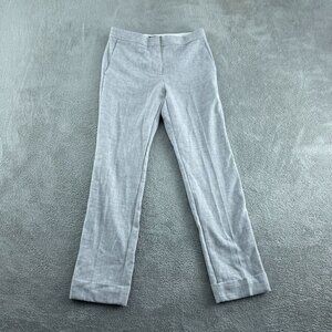 Ann Taylor Womens Gray Dress Pants 6T Polyester Blend Slim Fit With Side 1248